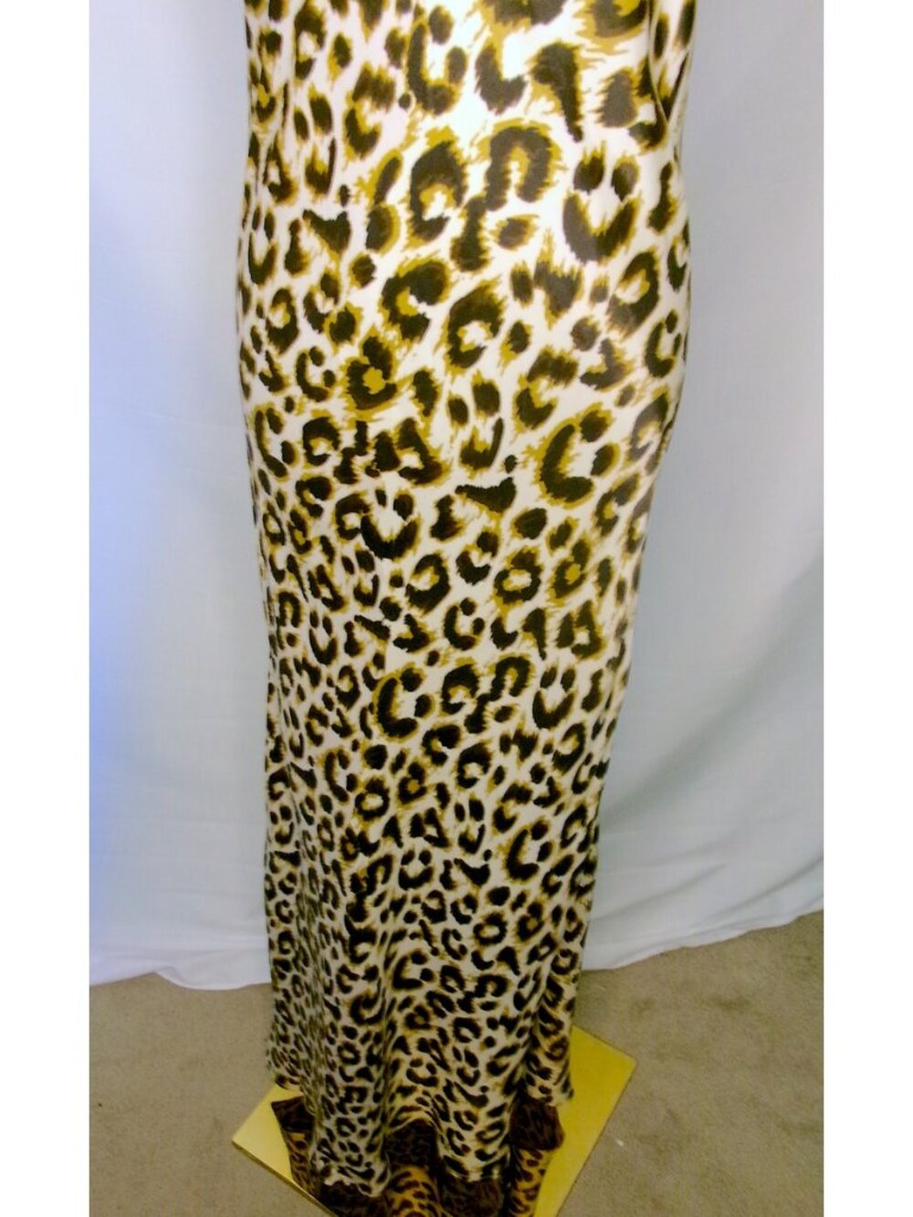 Anthropologie Conditions Apply Leopard Viscose Maxi Dress Medium NWT - Picture 4 of 7
